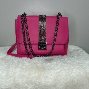 Pink Chain Strap Women's Bag